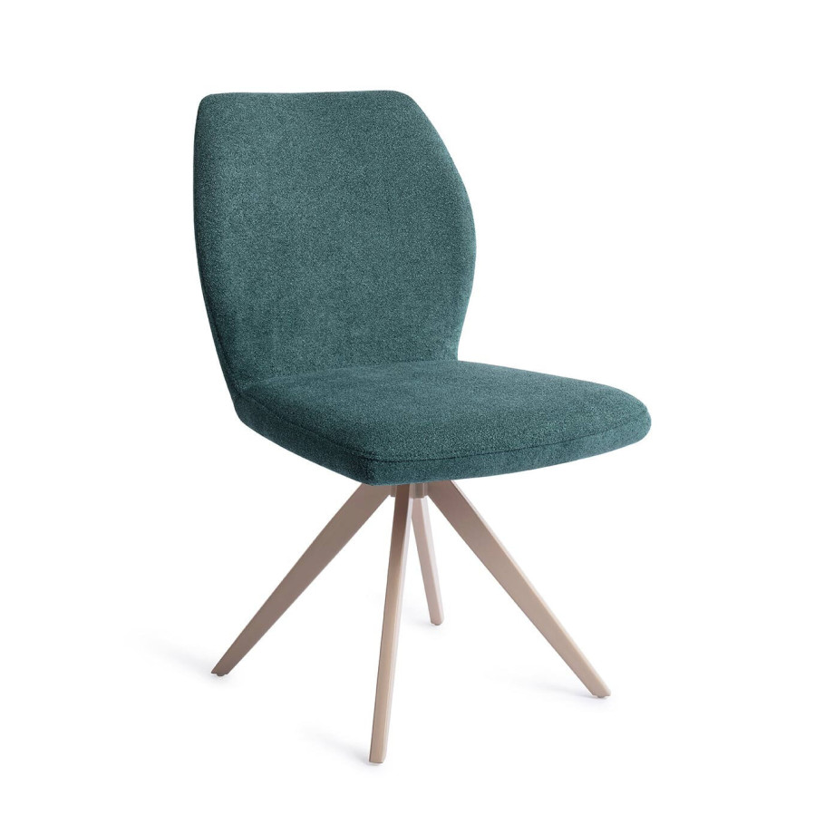 Jesper Home Draaibare Eetkamerstoel 'Ikata' Turn Beige, kleur Merry Mermaid afbeelding 1