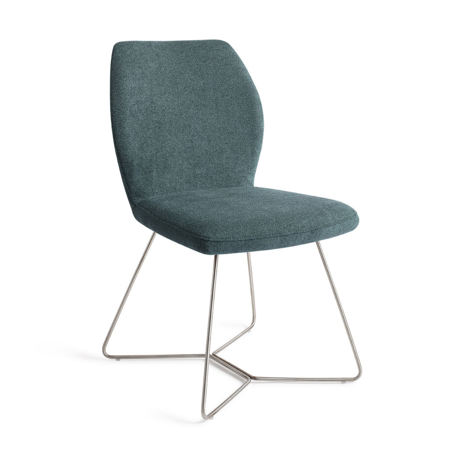 Jesper Home Eetkamerstoel 'Ikata' Beehive Steel, kleur Merry Mermaid Jesper Home Eetkamerstoel 'Ikata' Beehive Steel, kleur Merry Mermaid afbeelding 1