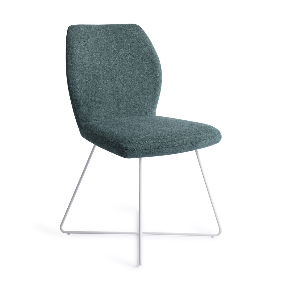 Jesper Home Eetkamerstoel 'Ikata' Cross White, kleur Merry Mermaid afbeelding 1