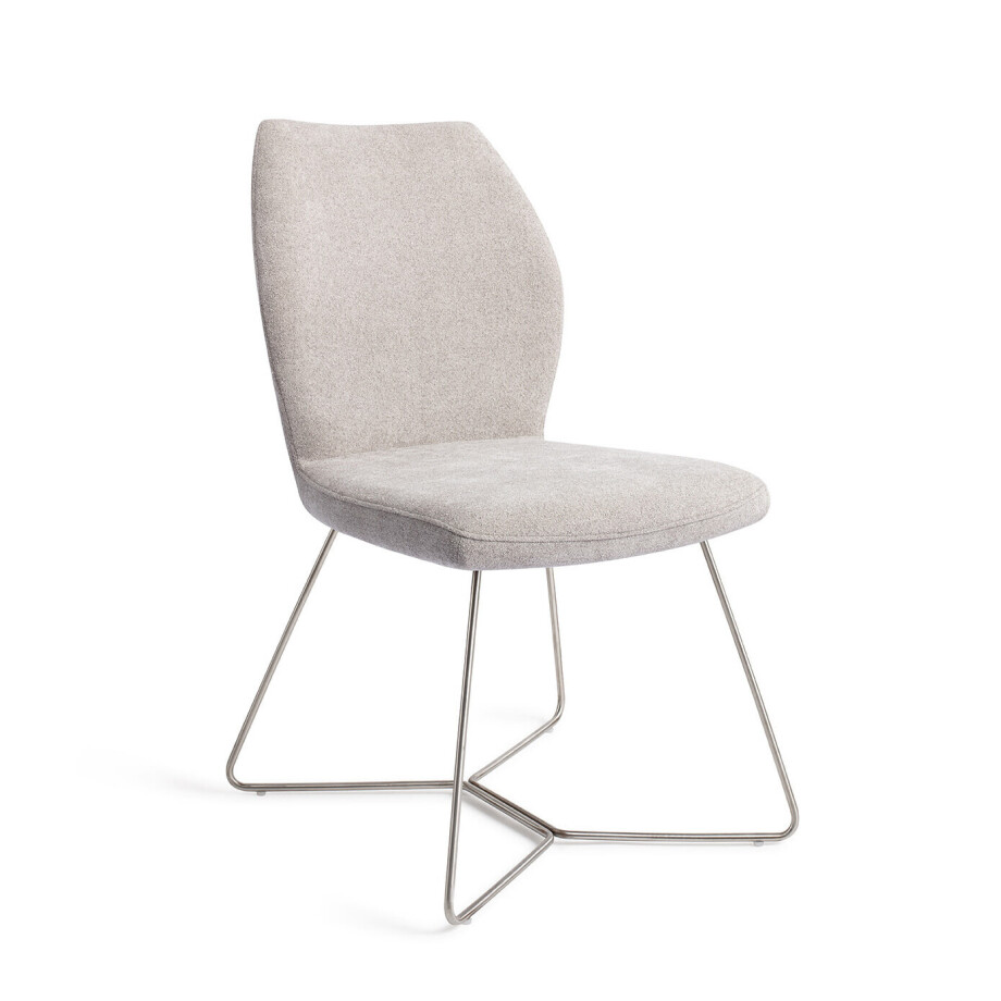 Jesper Home Eetkamerstoel 'Ikata' Beehive Steel, kleur Pretty Plaster Jesper Home Eetkamerstoel 'Ikata' Beehive Steel, kleur Pretty Plaster afbeelding 1