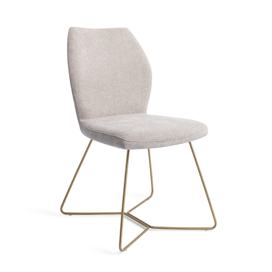 Jesper Home Eetkamerstoel 'Ikata' Beehive Gold, kleur Pretty Plaster Jesper Home Eetkamerstoel 'Ikata' Beehive Gold, kleur Pretty Plaster afbeelding 1