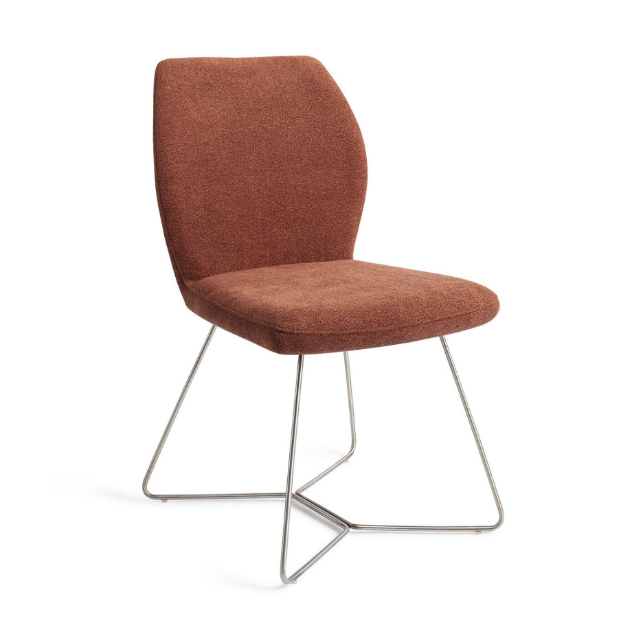 Jesper Home Eetkamerstoel 'Ikata' Beehive Steel, kleur Cosy Copper Jesper Home Eetkamerstoel 'Ikata' Beehive Steel, kleur Cosy Copper afbeelding 1
