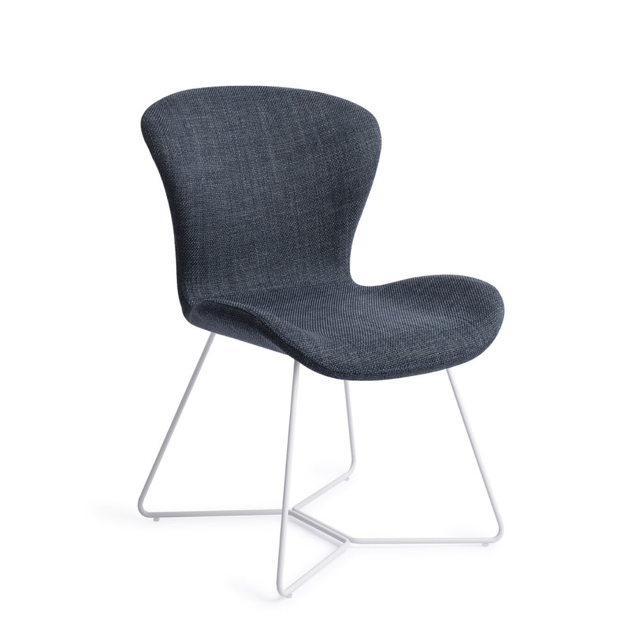 Jesper Home Eetkamerstoel 'Moji' Beehive White, kleur Mystic Marine afbeelding 1