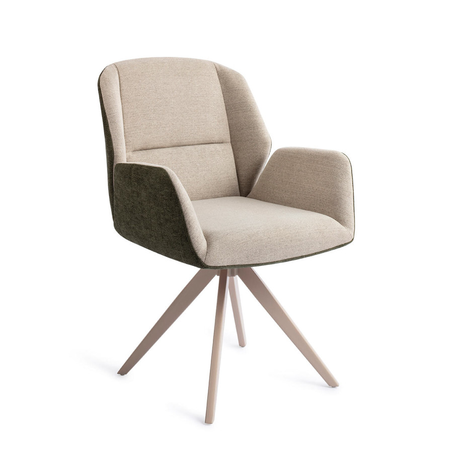 Jesper Home Draaibare Eetkamerstoel 'Myoko' Turn Beige, kleur Popeye afbeelding 1