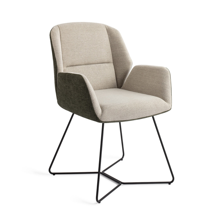 Jesper Home Eetkamerstoel 'Myoko' Beehive Black, kleur Popeye afbeelding 1