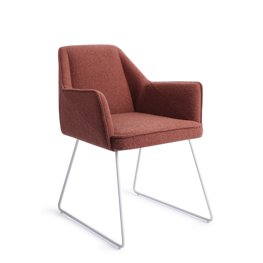 Jesper Home Eetkamerstoel 'Tome' Slide White, kleur Shabby Saffron afbeelding 1