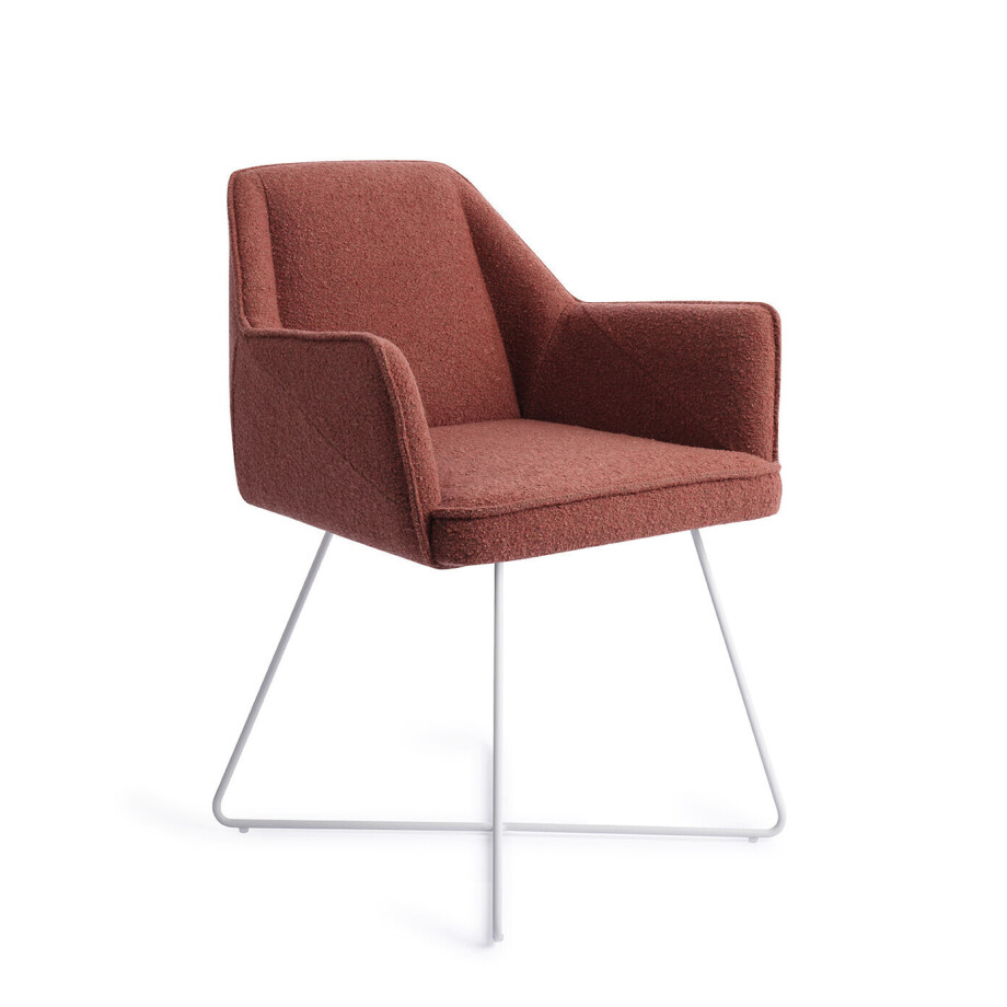 Jesper Home Eetkamerstoel 'Tome' Cross White, kleur Shabby Saffron afbeelding 1