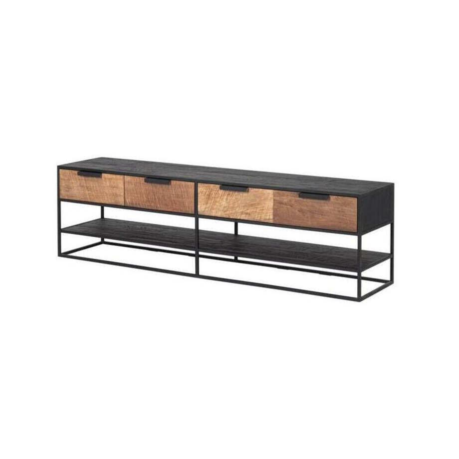 DTP Home TV-meubel 'Cosmo' Met 4 laden, Teakhout, 180cm DTP Home TV-meubel 'Cosmo' Met 4 laden, Teakhout, 180cm afbeelding 1