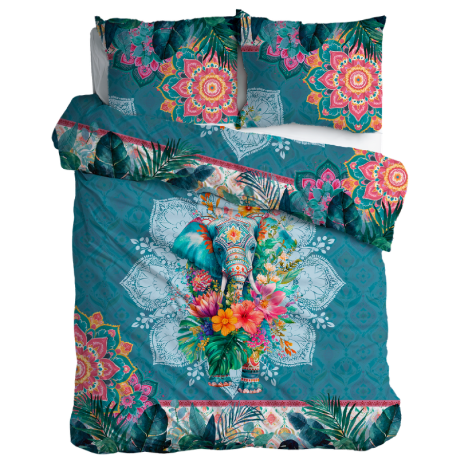 Sale: -38% | Dekbedovertrek Katoen-Satijn - Bohemian Jungle - Lits-Jumeaux (240x220 Cm) - Blauw & Meerkleurig Katoen-satijn - - Presence - Dekbed-Discounter.nl Sale: -38% | Dekbedovertrek Katoen-Satijn - Bohemian Jungle - Lits-Jumeaux (240x220 Cm) - Blauw & Meerkleurig Katoen-satijn - - Presence - Dekbed-Discounter.nl afbeelding