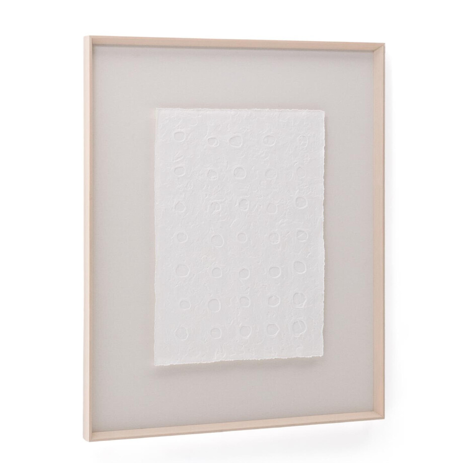 Kave Home Schilderij 'Olvin' Gerecycled papier, 123 x 103cm afbeelding 1