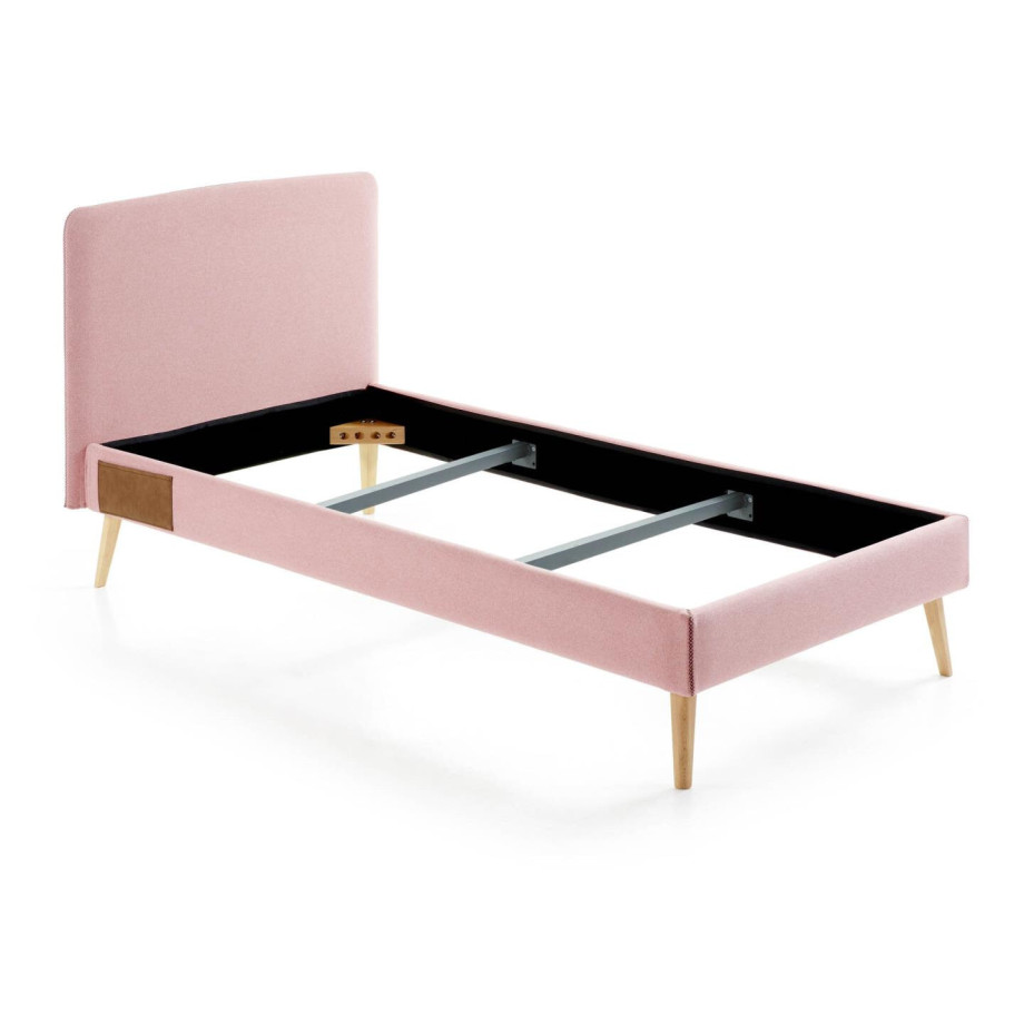 Kave Home Bed 'Dyla' 90 x 190cm, kleur Roze afbeelding 1