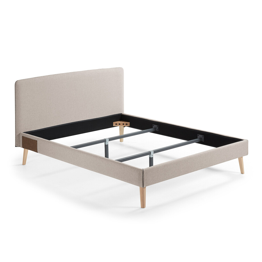 Kave Home Bed 'Dyla' 150 x 190cm, kleur Beige afbeelding 1