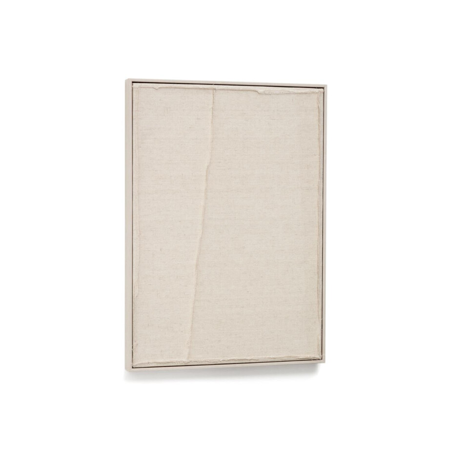 Kave Home Schilderij 'Maha' 72 x 52cm, kleur Beige Kave Home Schilderij 'Maha' 72 x 52cm, kleur Beige afbeelding 1
