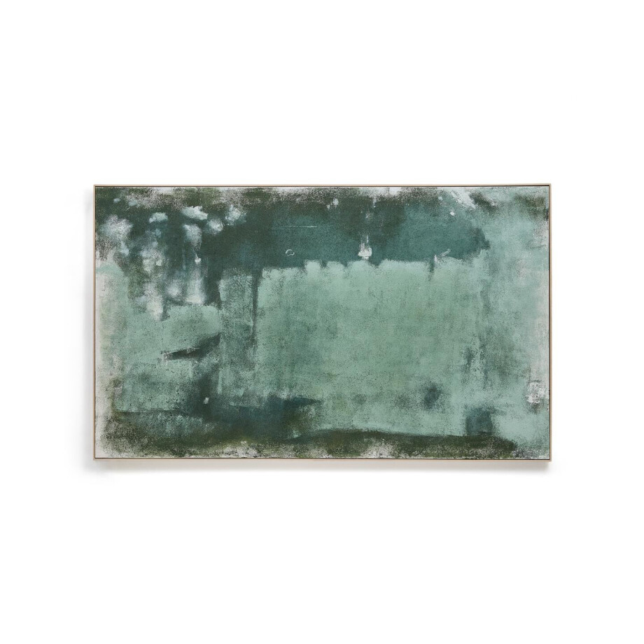 Kave Home Schilderij 'Selnar' XXL, 122 x 202cm, kleur Groen afbeelding 1