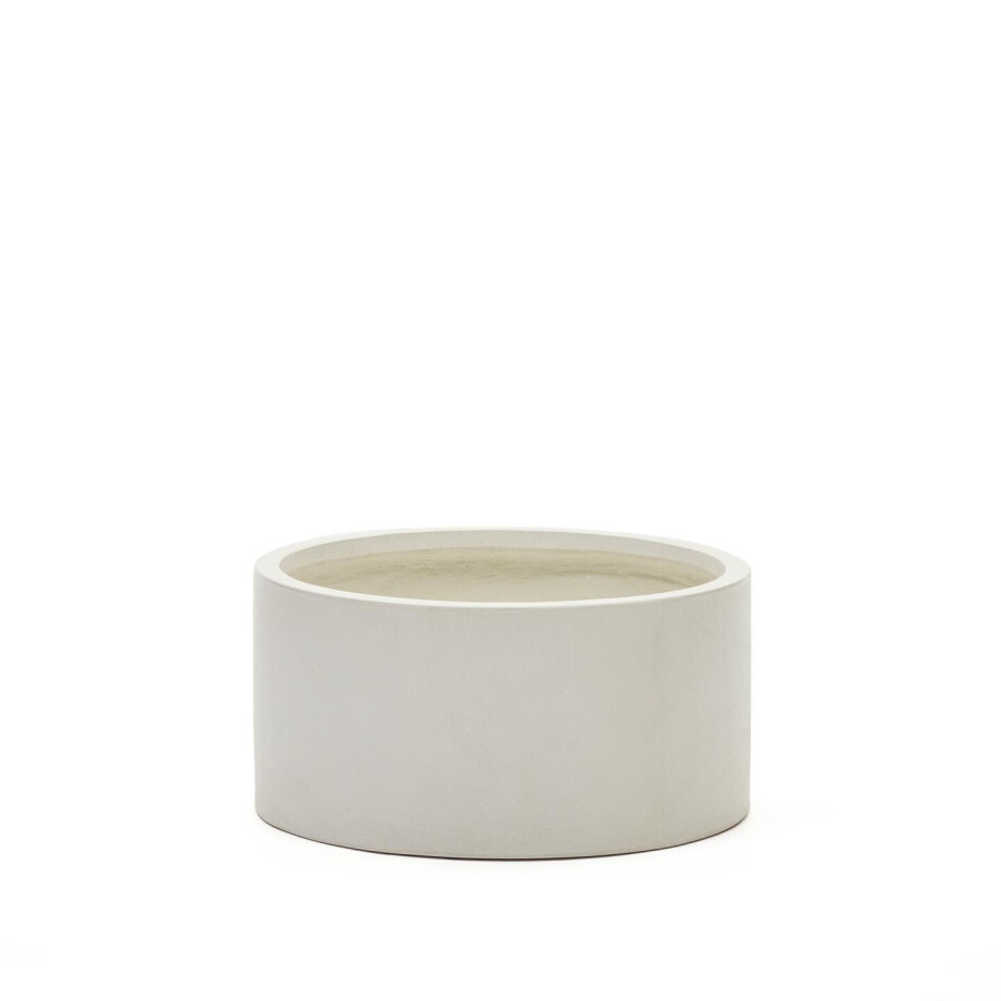 Kave Home Bloempot 'Aiguablava' Ø62cm, kleur Wit Kave Home Bloempot 'Aiguablava' Ø62cm, kleur Wit afbeelding 1