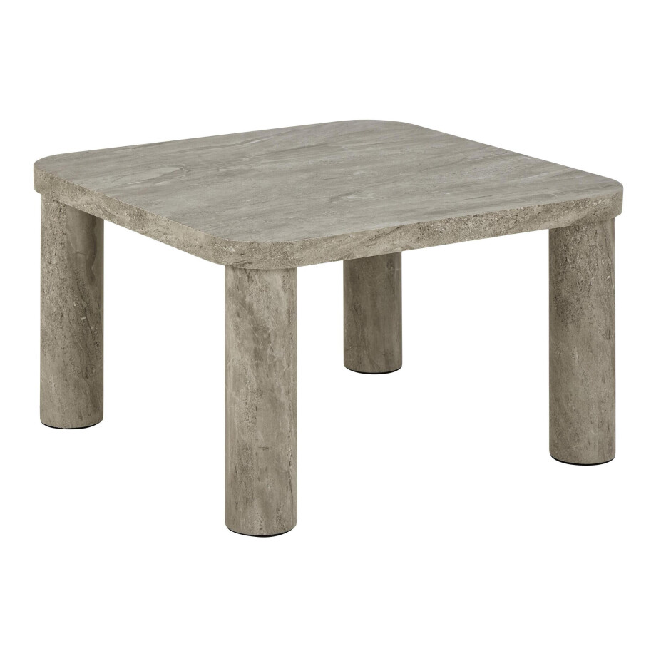 Bendt Salontafel 'Joaquim' Marmerlook, 60 x 60cm, kleur Grijs afbeelding 1