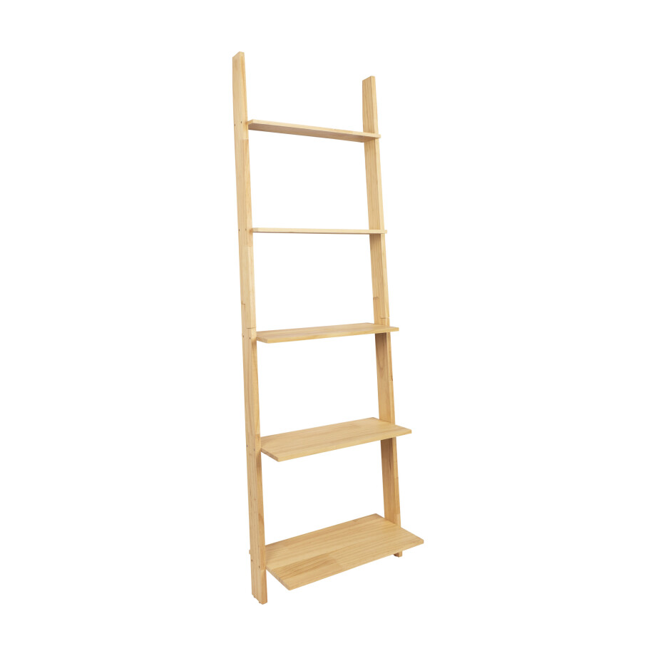 QUVIO Decoratie ladder - Hout - 25 x 50 x 160 cm afbeelding 1