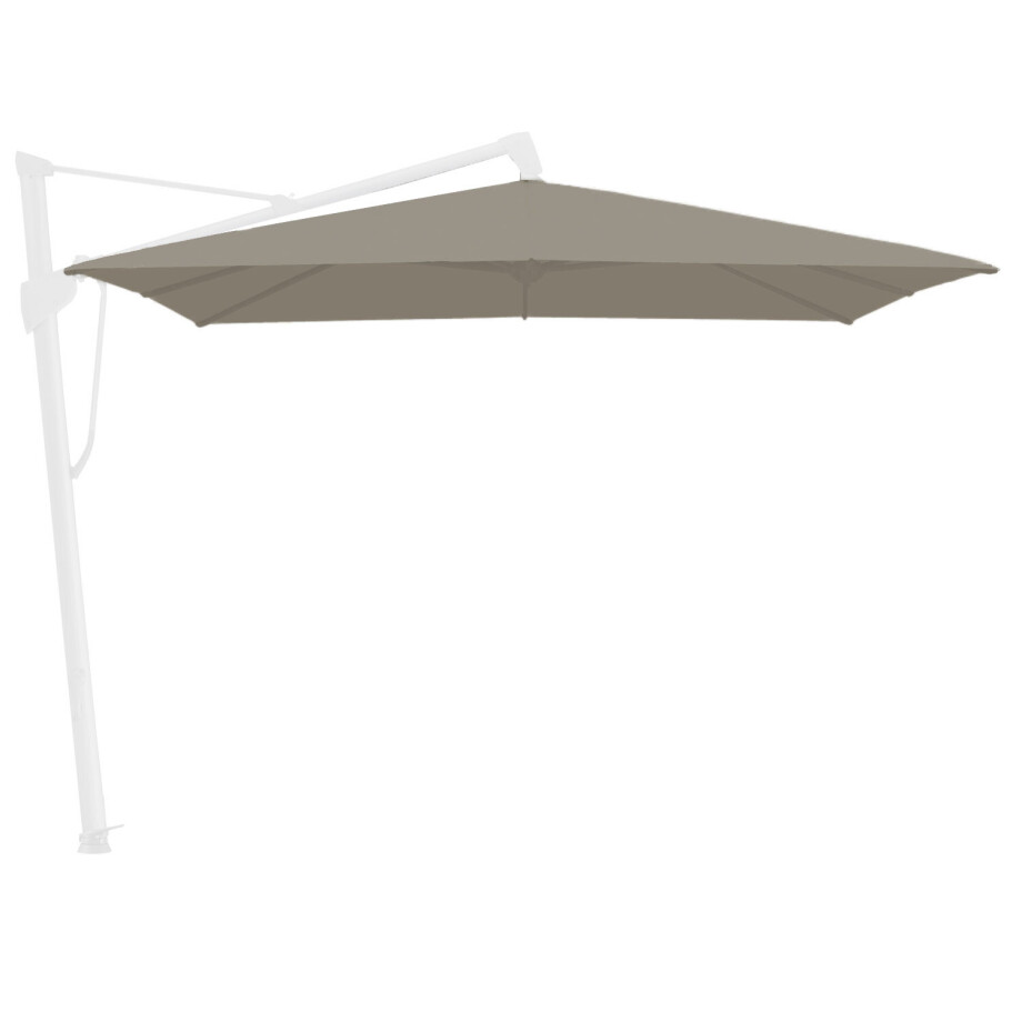 Zweefparasoldoek Glatz Sombrano   300x300cm vierkant (151 Ash) afbeelding 