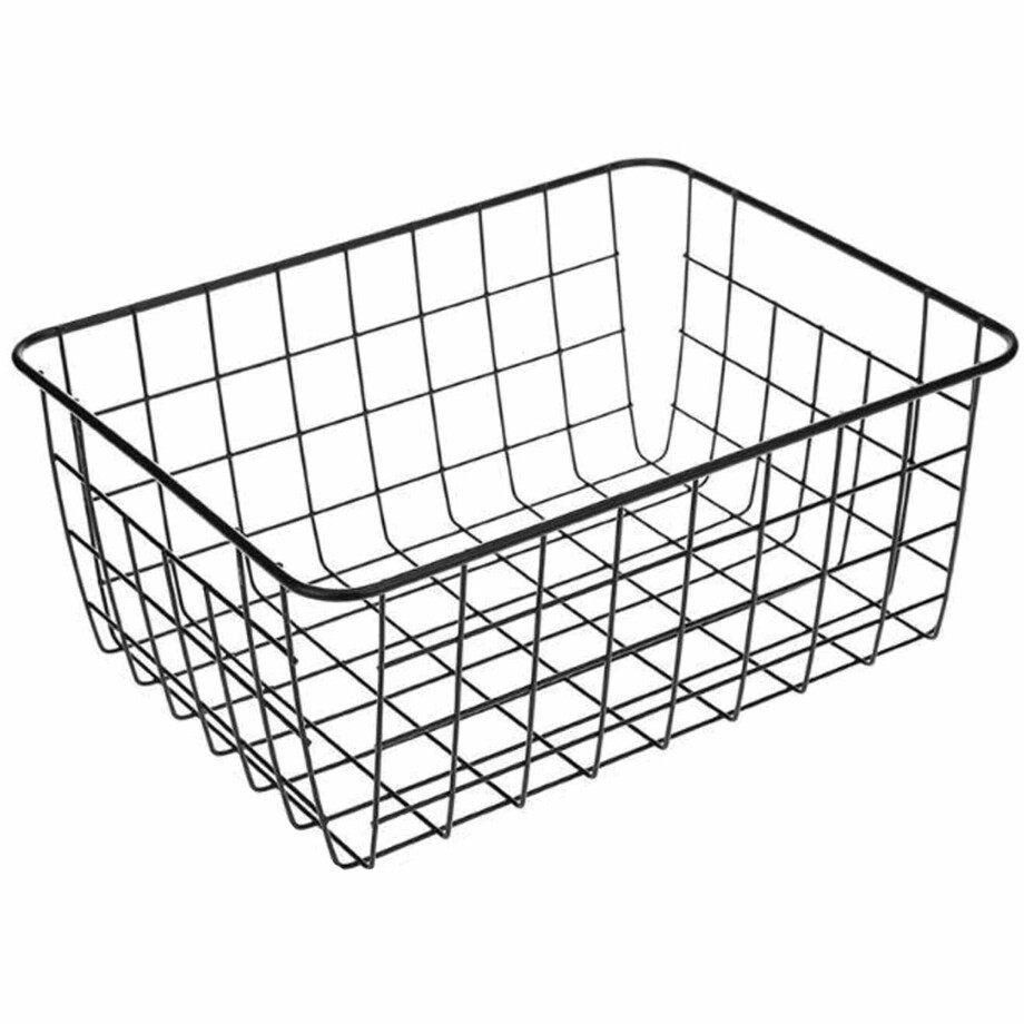 QUVIO Opbergmand - Staal - 22 x 28 x 12 cm afbeelding 1
