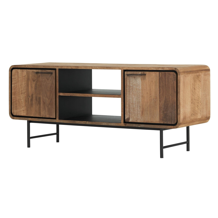 DTP Home TV-meubel 'Evo' Teakhout, 145cm DTP Home TV-meubel 'Evo' Teakhout, 145cm afbeelding