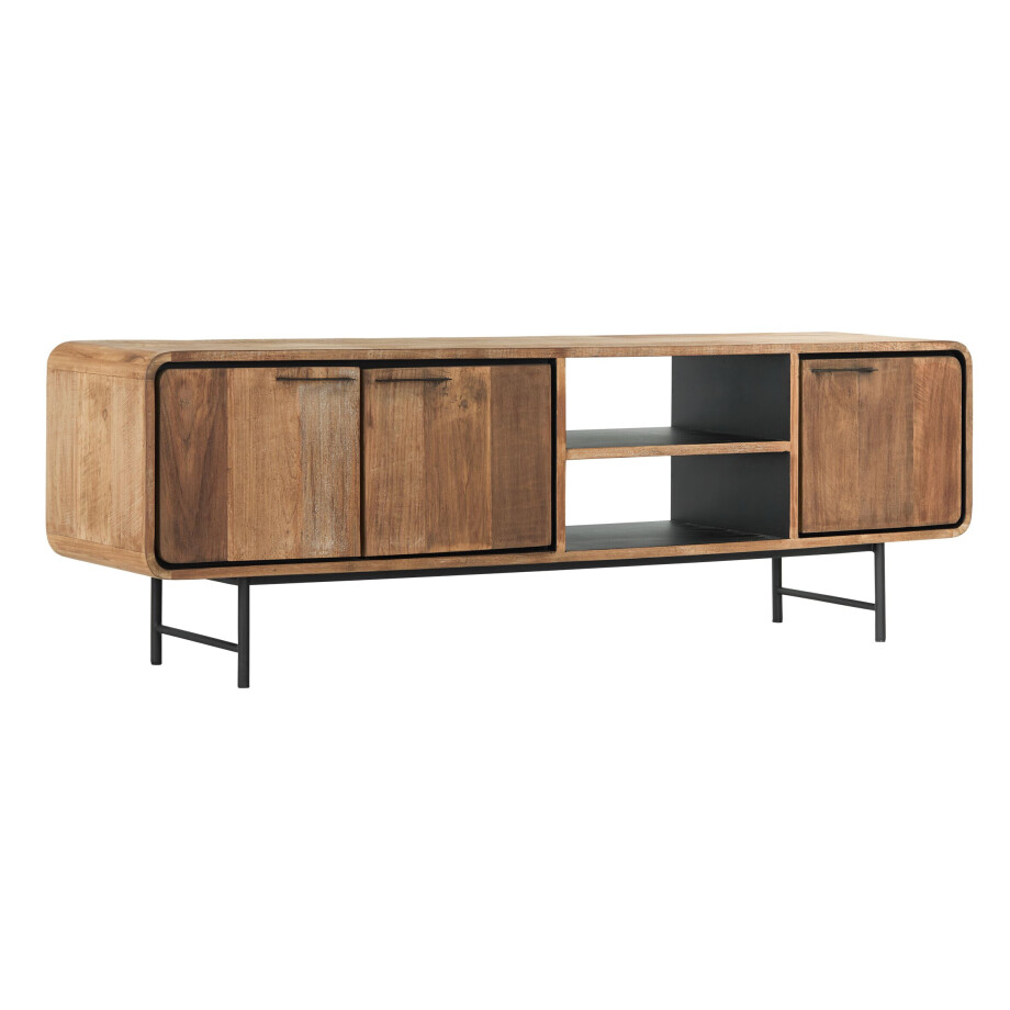 DTP Home TV-meubel 'Evo' Teakhout, 185cm DTP Home TV-meubel 'Evo' Teakhout, 185cm afbeelding