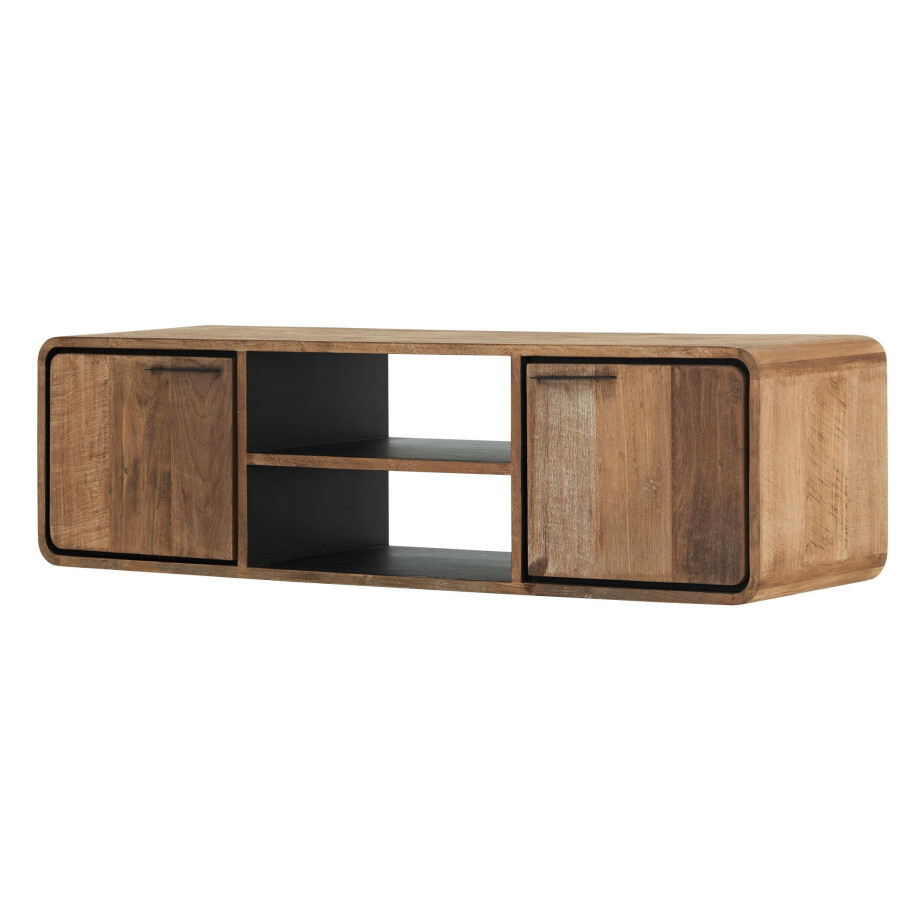 DTP Home Zwevend TV-meubel 'Evo' Teakhout, 145cm afbeelding 