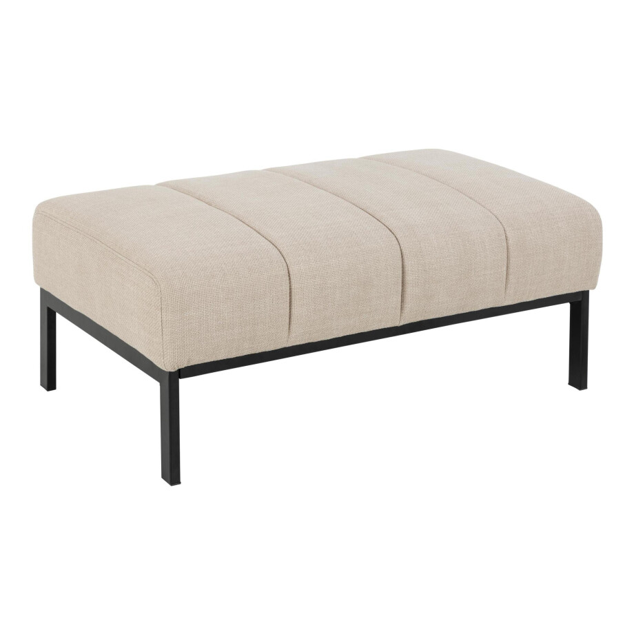 Bendt Hocker 'Meeka' 100 x 61cm, kleur Beige Bendt Hocker 'Meeka' 100 x 61cm, kleur Beige afbeelding 1