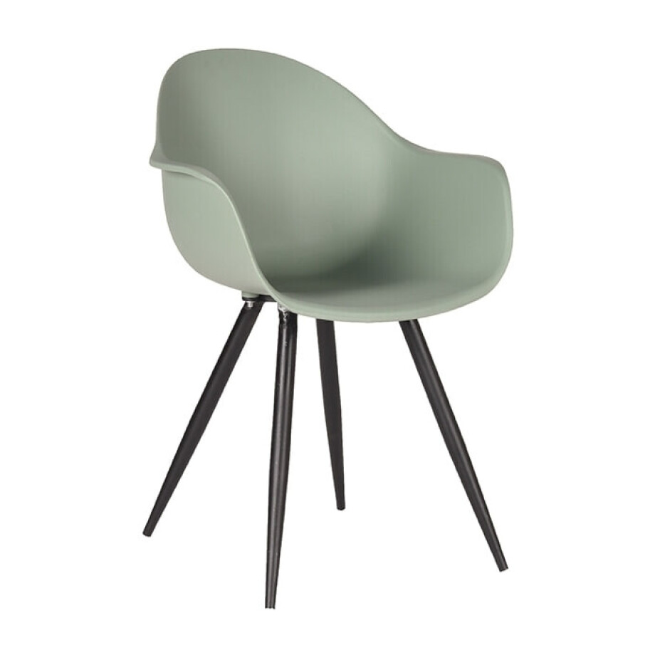 LABEL51 Eetkamerstoel 'Luca', kleur Groen afbeelding 1