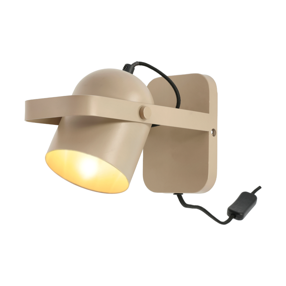 Nesvik wandlamp beige - 15 x 10,7 cm afbeelding 1