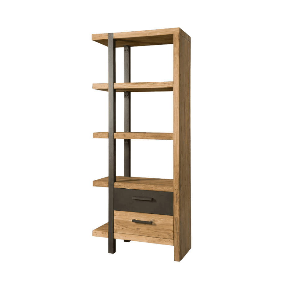 Tower Living Opbergkast 'Lucca' Links, Teakhout, 190 x 78cm afbeelding 