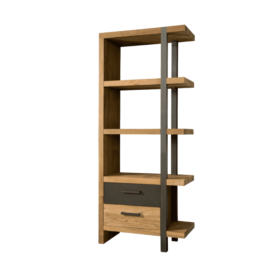 Tower Living Opbergkast 'Lucca' Rechts, Teakhout, 190 x 78cm afbeelding 