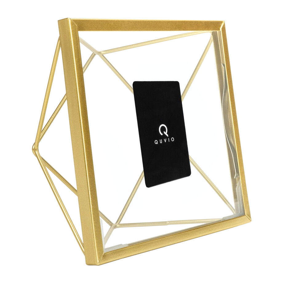 QUVIO Fotolijst - Hexagon - Goud - 6,5 x 15 x 15 cm afbeelding 1