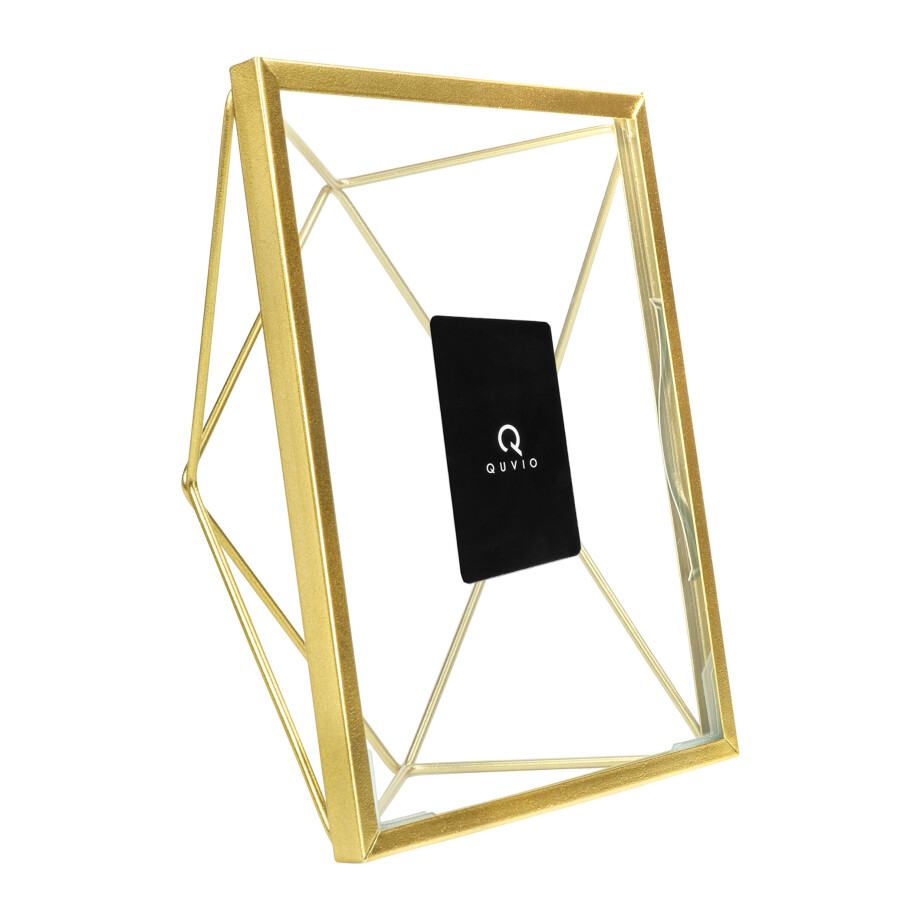 QUVIO Fotolijst - 6,5 x 15 x 20,5 cm - Hexagon - Goud afbeelding 1