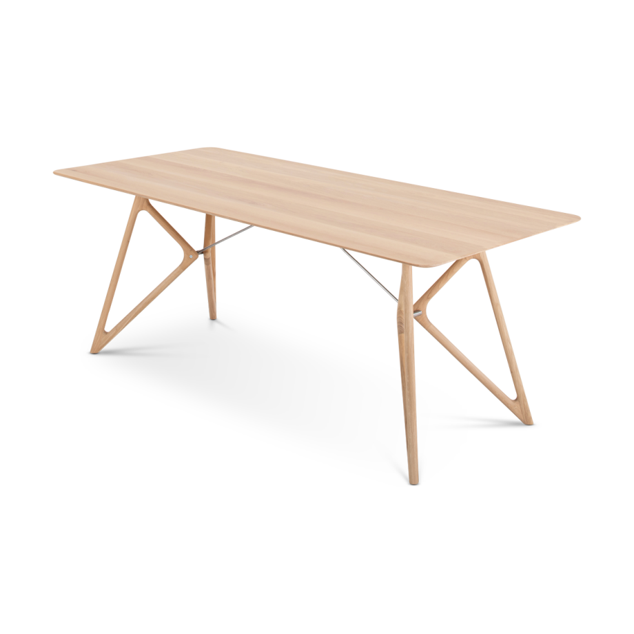 Tink table houten eettafel whitewash - 220 x 90 cm Tink table houten eettafel whitewash - 220 x 90 cm afbeelding 1
