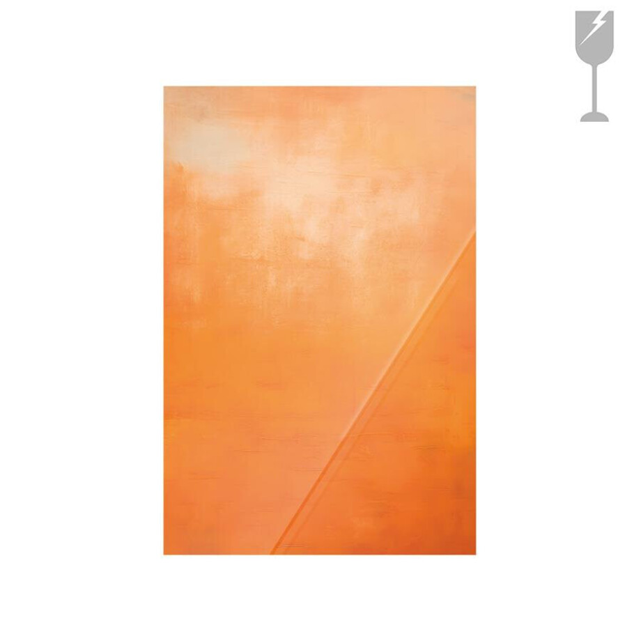 Urban Cotton Glasschilderij 'Orange' 40 x 60cm afbeelding 