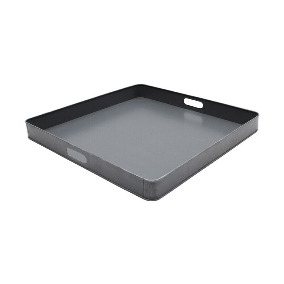 LABEL51 Dienblad, Metaal, 60 x 60 x 6cm, kleur Grijs afbeelding 1