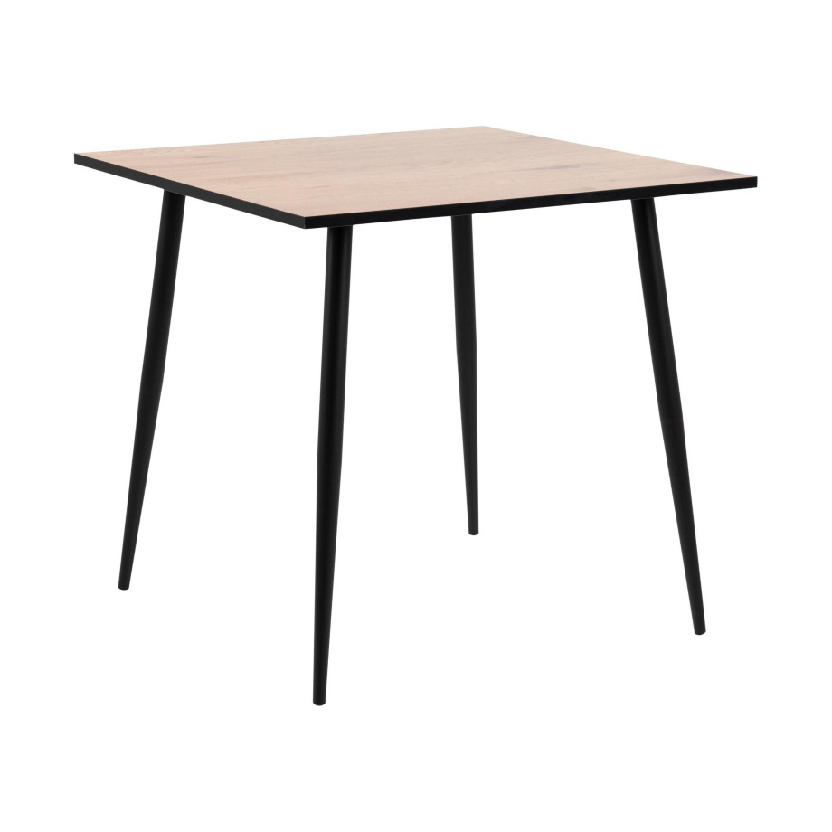 Bendt Vierkante Eettafel 'Louise' Melamine 80 x 80cm, kleur Naturel afbeelding 1