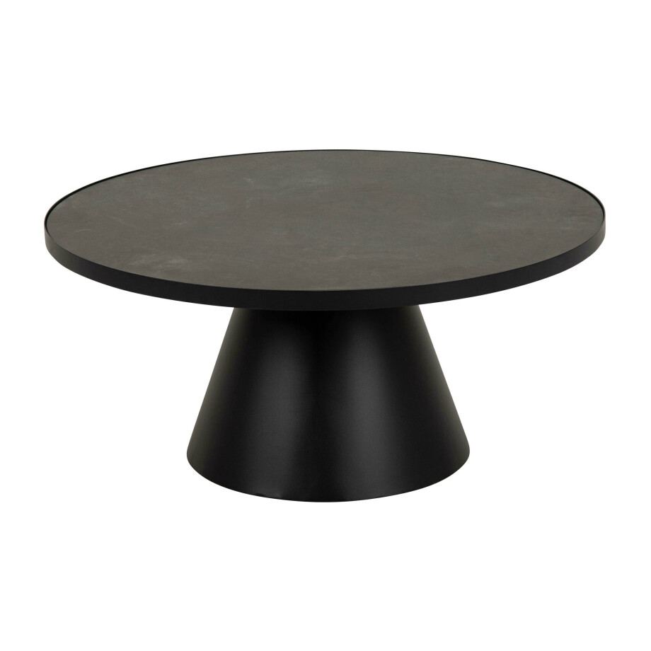 Bendt Salontafel 'Anemone' Keramiek 86cm, kleur Zwart Bendt Salontafel 'Anemone' Keramiek 86cm, kleur Zwart afbeelding 1