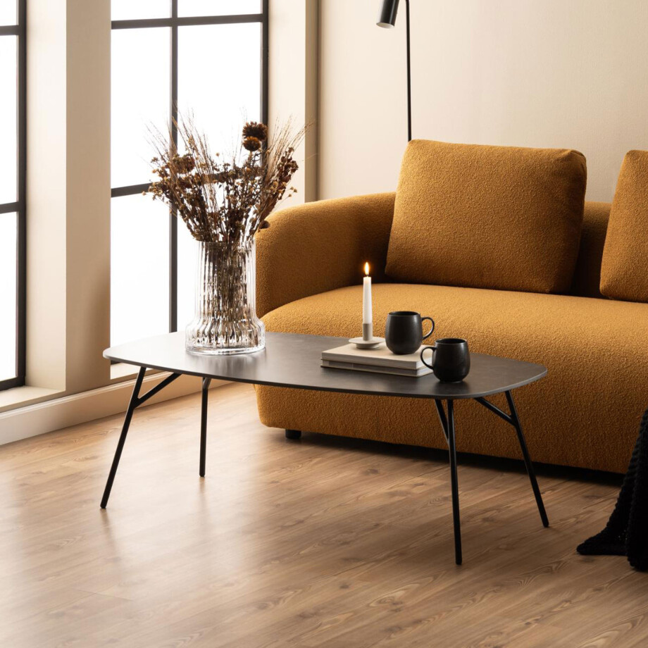 Bendt Salontafel 'Kiyomi' Deens ovaal, Keramiek, 120 x 60cm Bendt Salontafel 'Kiyomi' Deens ovaal, Keramiek, 120 x 60cm afbeelding 1