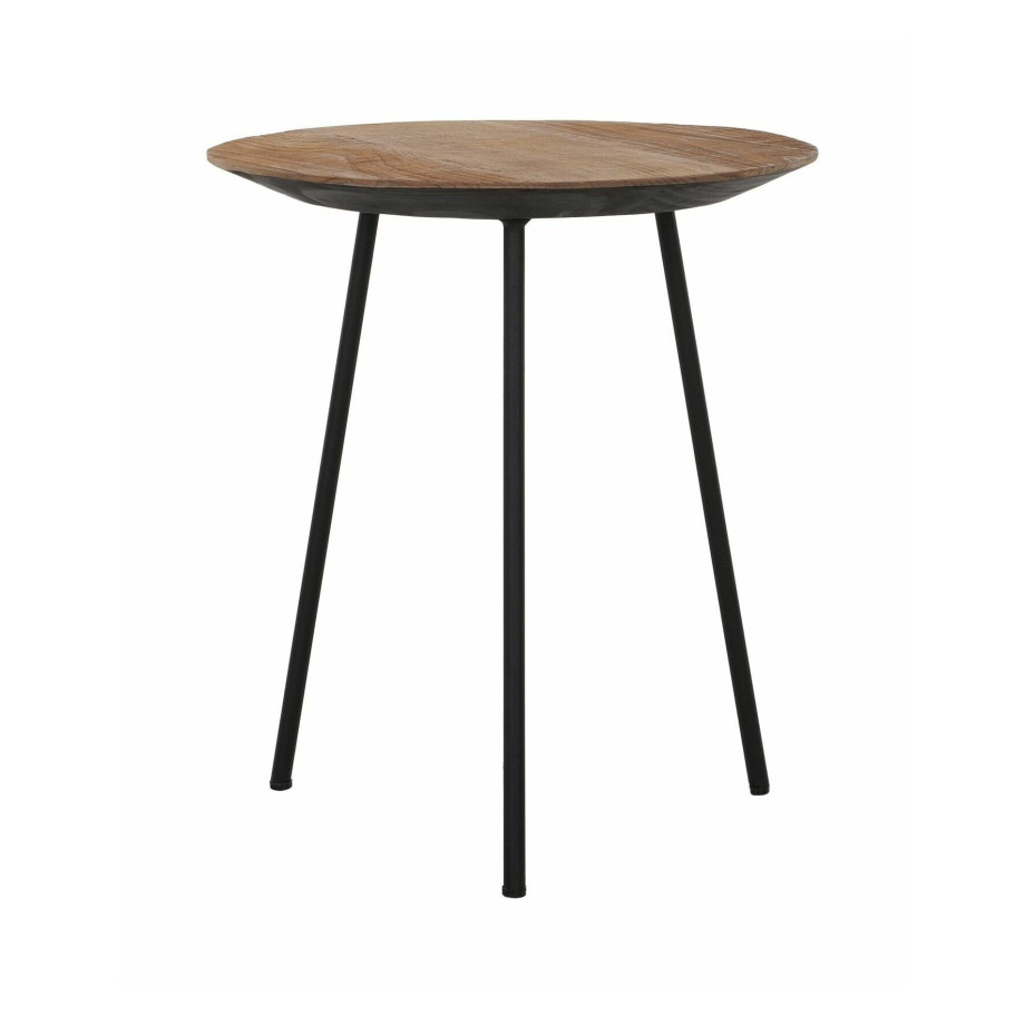 DTP Home Bijzettafel 'Jupiter' Teakhout, 40cm, kleur Naturel afbeelding 1