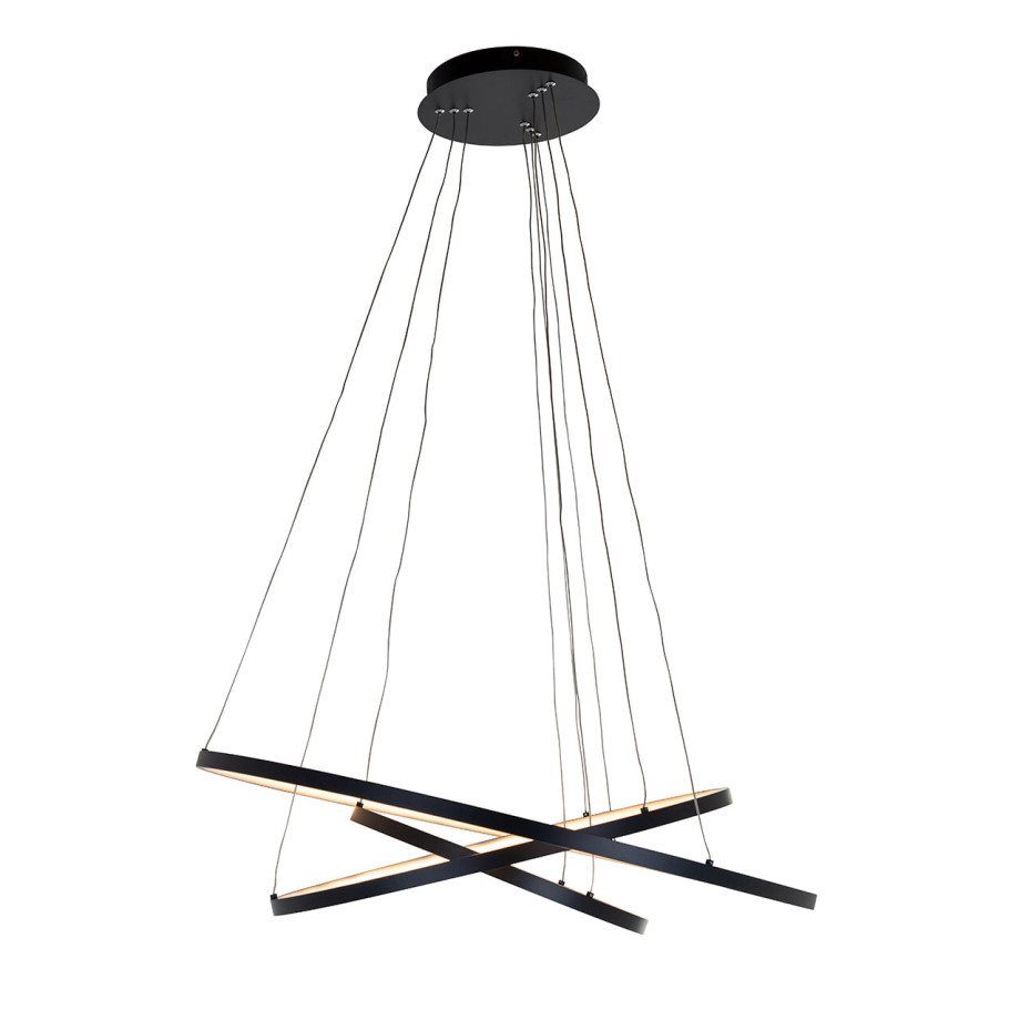 Richmond Hanglamp 'Amira' LED, Aluminium, kleur Zwart afbeelding 1