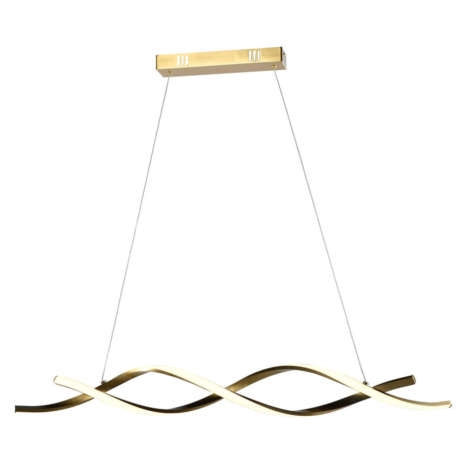 Richmond Hanglamp 'Lorine' 100cm, kleur Brushed Gold afbeelding 1