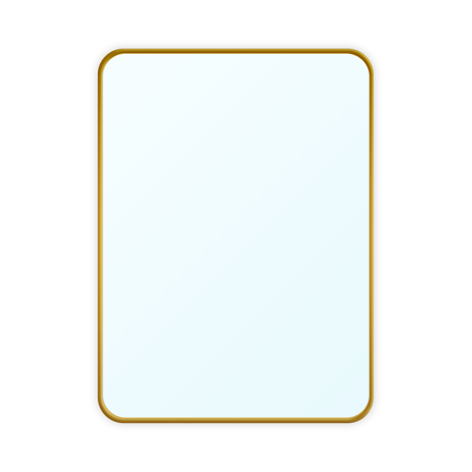 Lize wandspiegel goud - 70 x 50 cm Lize wandspiegel goud - 70 x 50 cm afbeelding 1