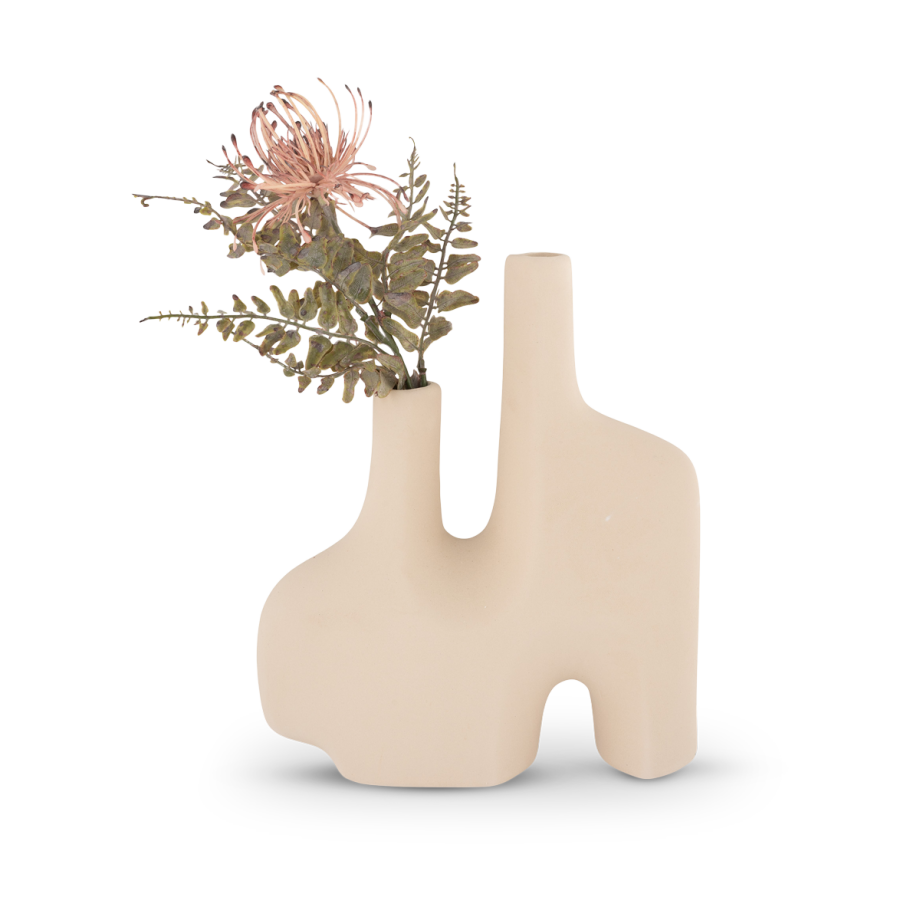 Fie vaas keramiek zand Fie vaas keramiek zand afbeelding 1