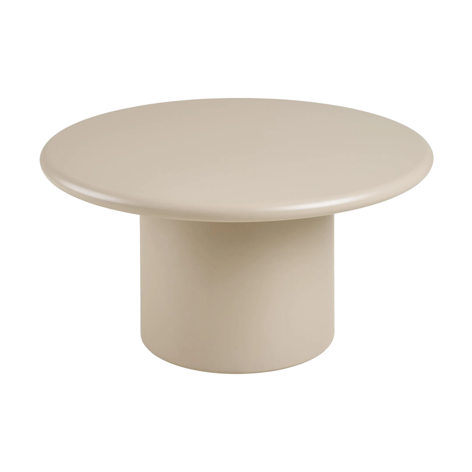 Nelson ronde houten salontafel beige - Ø 80 cm afbeelding 1