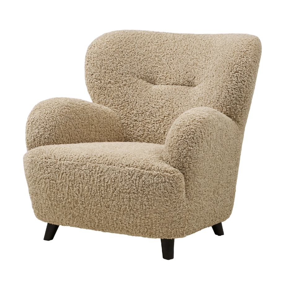 Marley fauteuil teddy lichtbruin afbeelding 1
