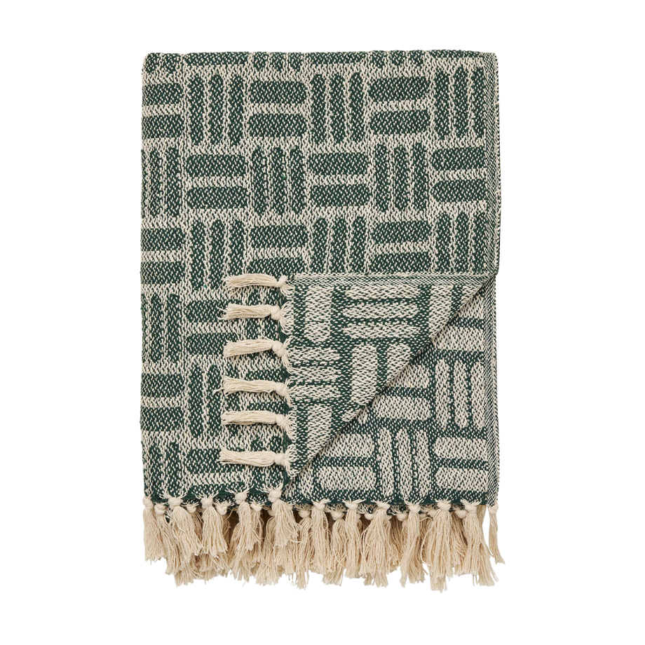 Amina plaid groen - 180 x 130 cm Amina plaid groen - 180 x 130 cm afbeelding 1