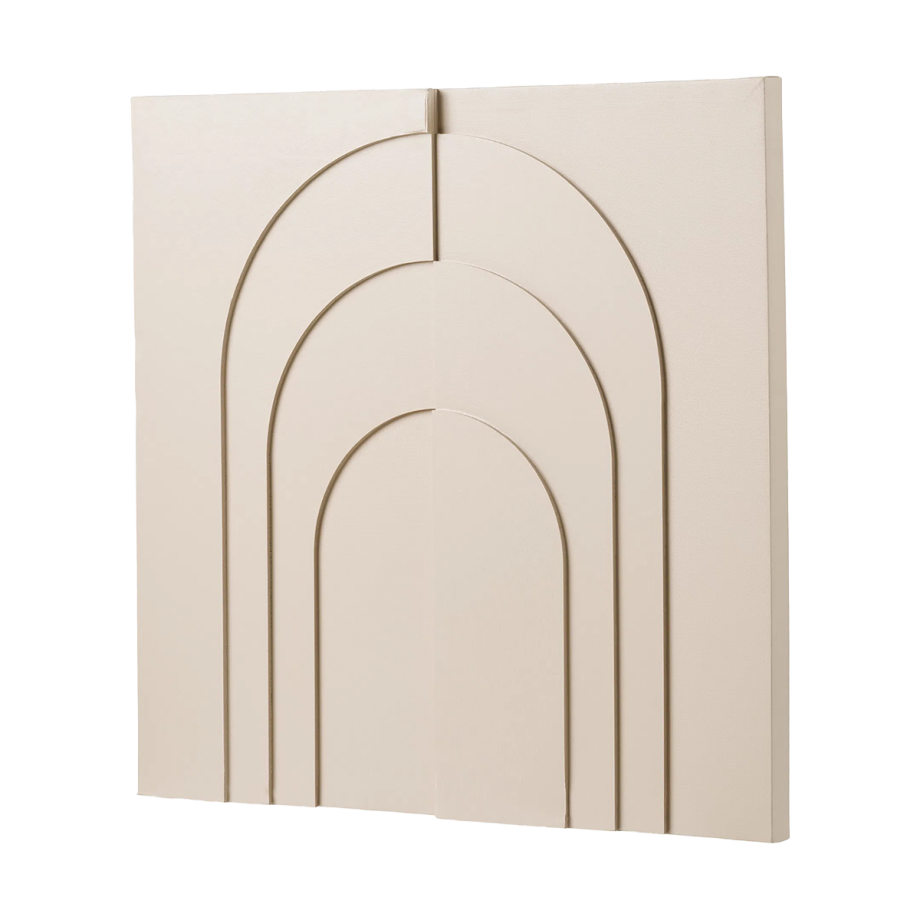 Evi wanddecoratie beige - 60 x 60 cm Evi wanddecoratie beige - 60 x 60 cm afbeelding 1