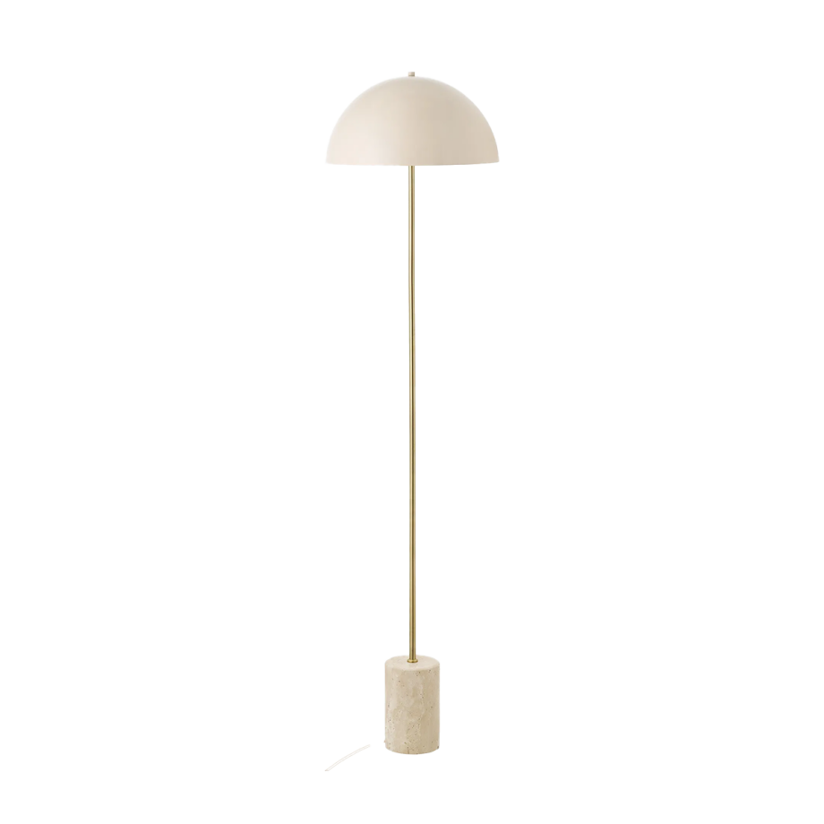 Cheryl vloerlamp marmer zand - Ø40 cm Cheryl vloerlamp marmer zand - Ø40 cm afbeelding 1