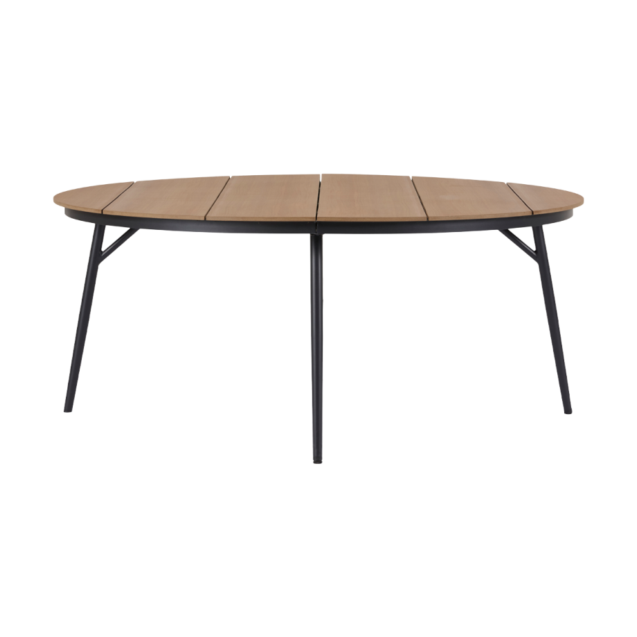 Soy ronde tuintafel polywood bruin - Ø 178 cm afbeelding 1